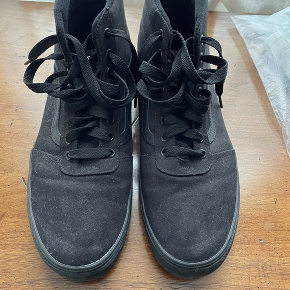 Vans ankle basketball size mens shoes all black size 13 - Picture 9 of 9